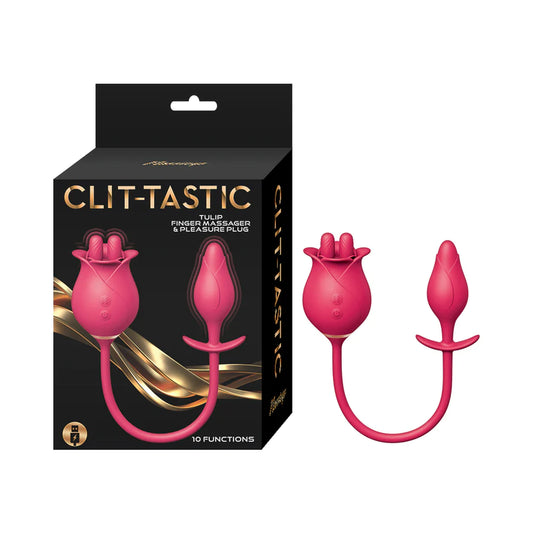 Clit-Tastic Tulipe pour les doigts et plug de plaisir