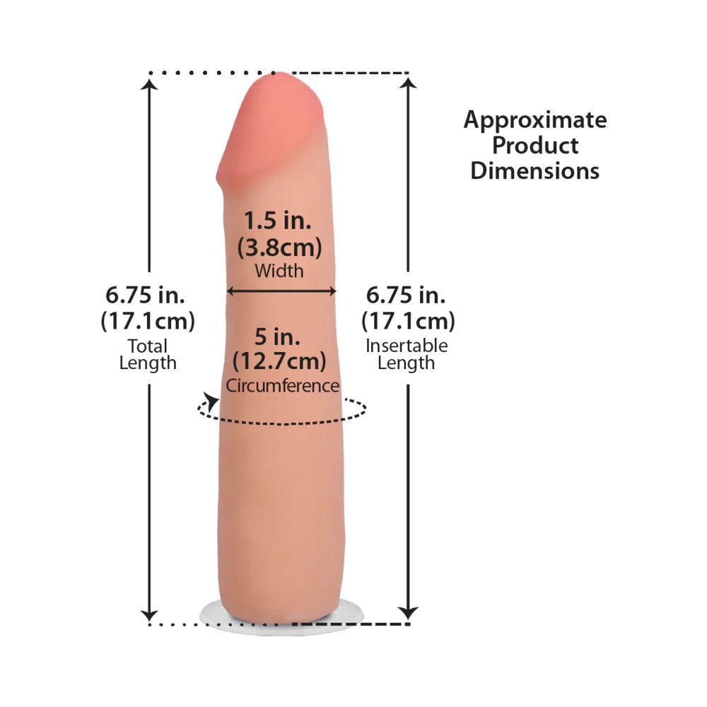 The Realistic Cock 7 in. ULTRASKYN Vac-U-Lock Dildo Vanilla DOC JOHNSON
