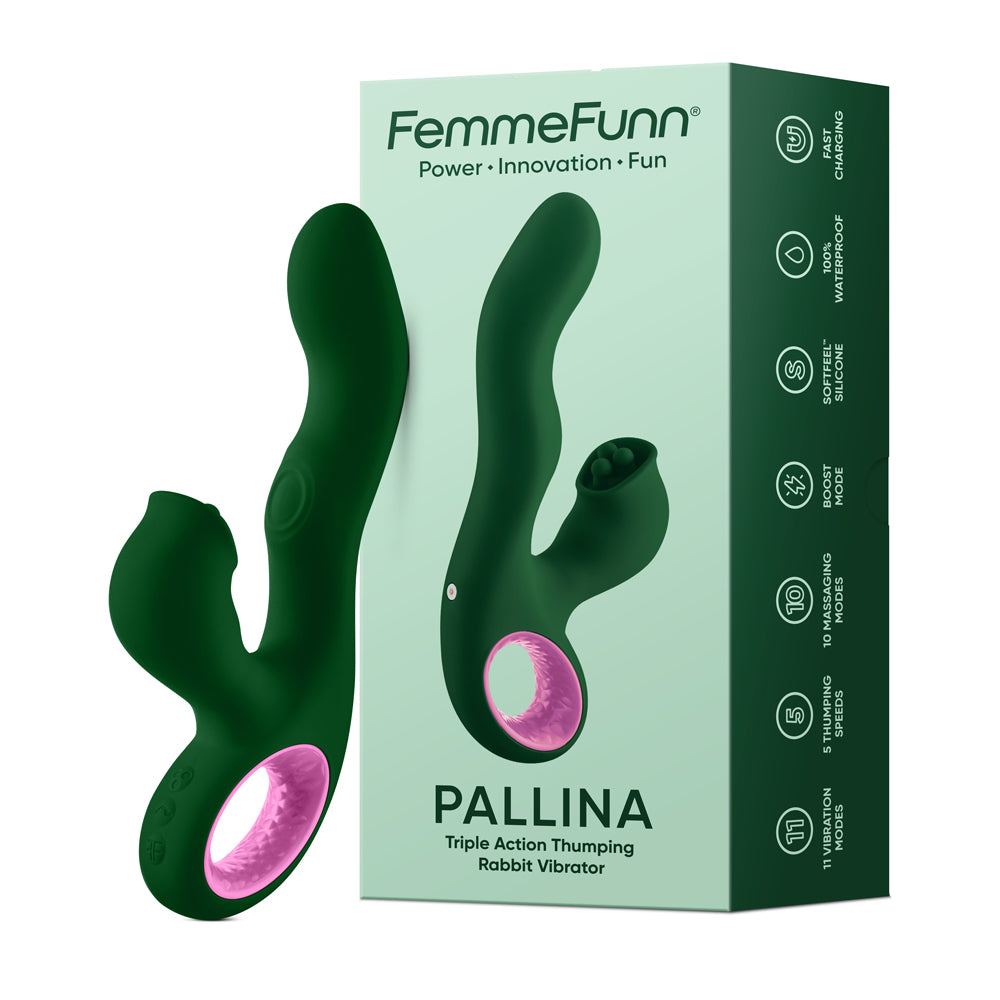 Pallina Triple-Action Rabbit Vibrator FemmeFunn