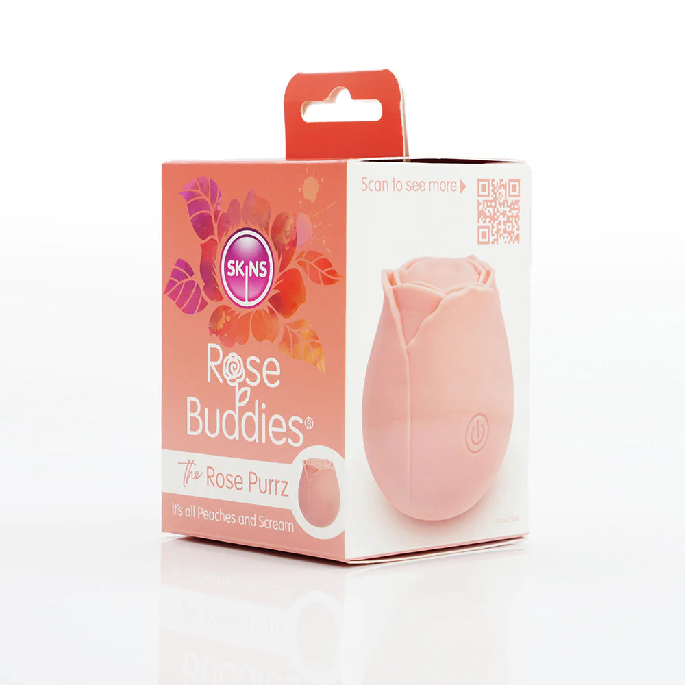 Skins Rose Buddies Rose Purrz Rechargeable Silicone Clitoral Vibrator CREATIVE CONCEPTIONS