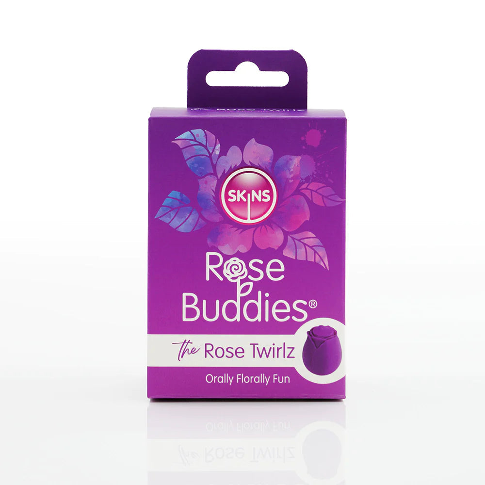 Skins Rose Buddies Rose Twirlz Rechargeable Silicone Clitoral Vibrator CREATIVE CONCEPTIONS