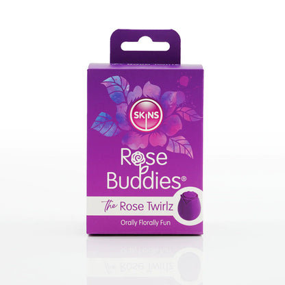 Skins Rose Buddies Rose Twirlz Rechargeable Silicone Clitoral Vibrator CREATIVE CONCEPTIONS