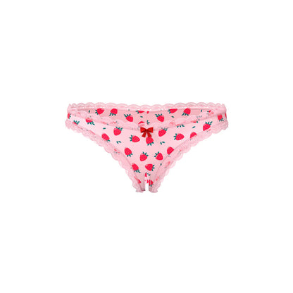 Magic Silk Sweet Treats Crotchless Boy Short with Lube Strawberry EXPOSED