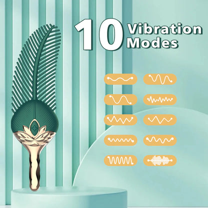 Peacock Feather Tickler - Body Massager with 10 Modes SP BOUTIQUE