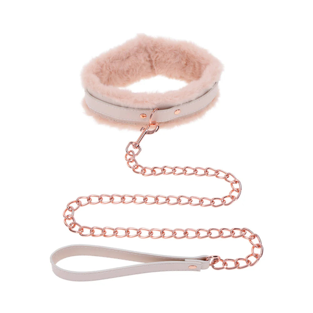 Peaches ‘N CreaMe Fur Collar &amp; Leash SPORTSHEETS
