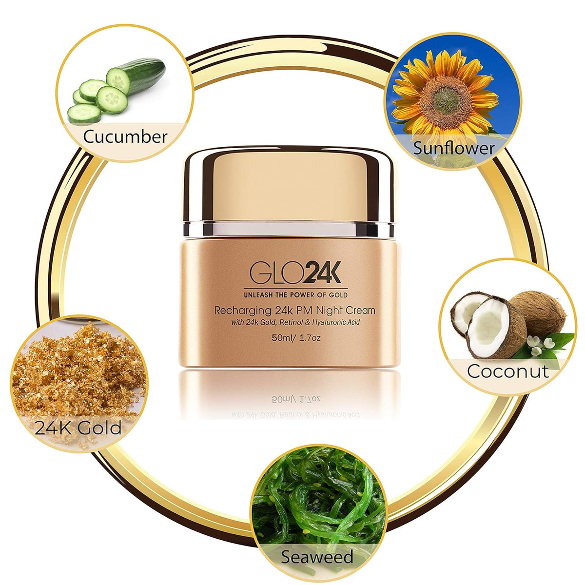 Recharging 24K PM Night Cream with 24K Gold &amp; Retinol