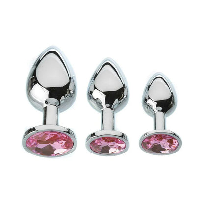 Adam &amp; Eve Pink Gem Anal Plug Set ADAM &amp; EVE