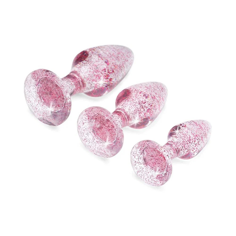 Adam &amp; Eve Glitter Gem Butt Plug Set ADAM &amp; EVE