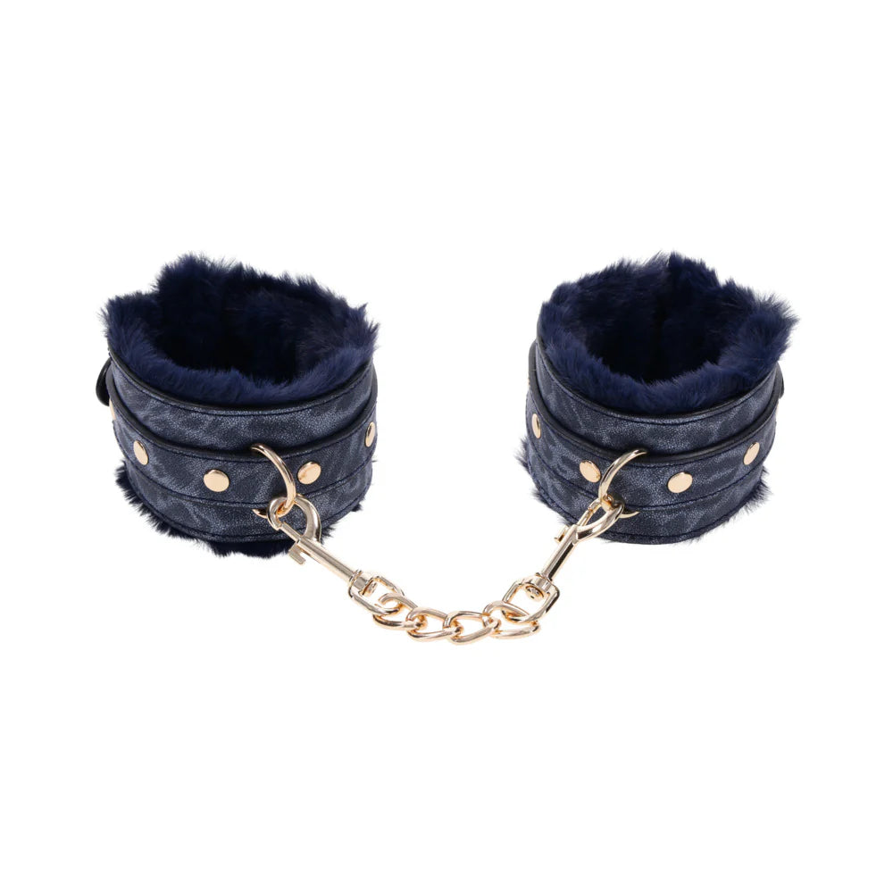 Sportsheets Sex &amp; Mischief Cougar Fur Handcuffs SPORTSHEETS