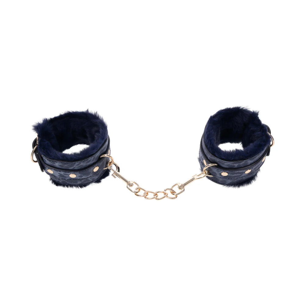 Sportsheets Sex &amp; Mischief Cougar Fur Handcuffs SPORTSHEETS