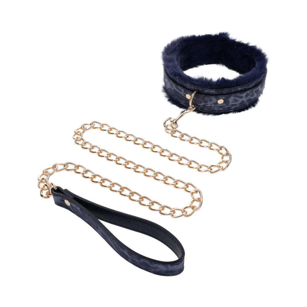Sportsheets Sex &amp; Mischief Cougar Fur Collar &amp; Leash SPORTSHEETS