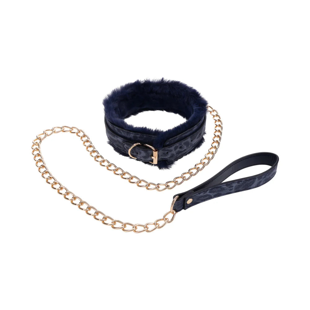 Sportsheets Sex &amp; Mischief Cougar Fur Collar &amp; Leash SPORTSHEETS