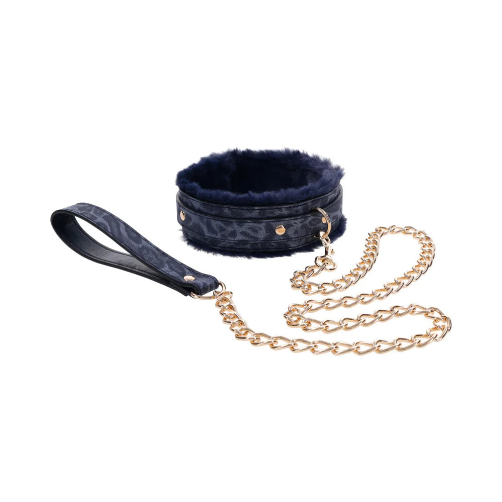 Sportsheets Sex &amp; Mischief Cougar Fur Collar &amp; Leash SPORTSHEETS