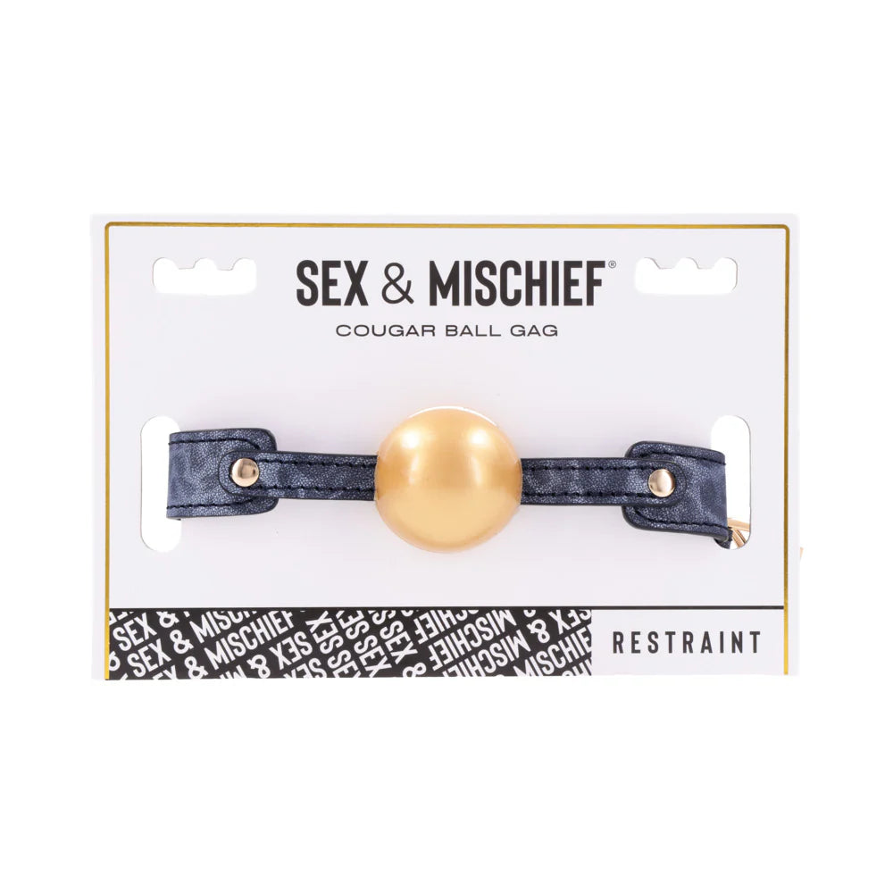 Sportsheets Sex &amp; Mischief Cougar Ball Gag SPORTSHEETS