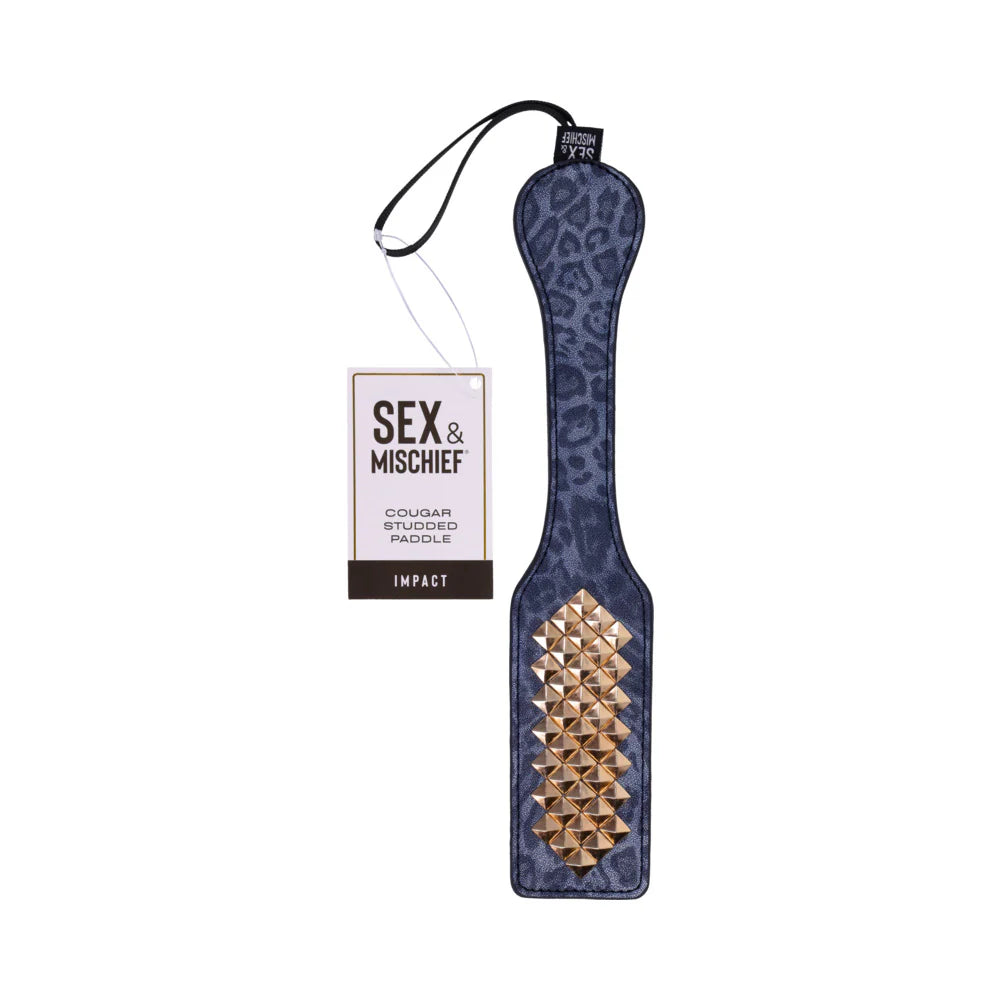 Sportsheets Sex &amp; Mischief Cougar Studded Paddle SPORTSHEETS