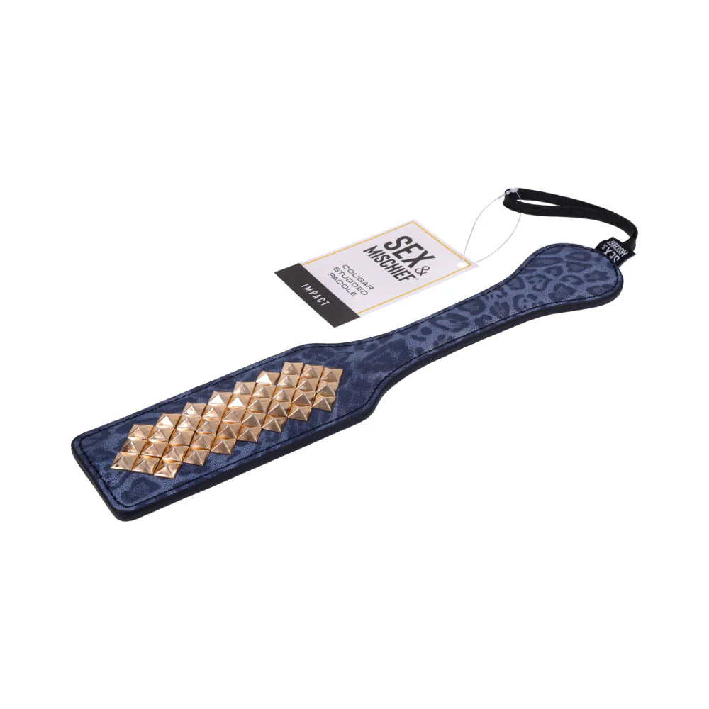 Sportsheets Sex &amp; Mischief Cougar Studded Paddle SPORTSHEETS