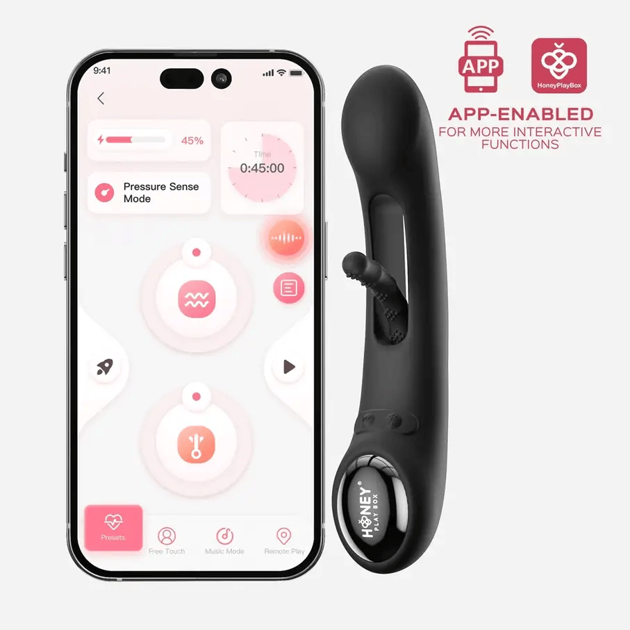 Honey Play Box Tempo Pressure Sensing App-Controlled Tapping G-Spot Vibrator HONEY PLAY BOX