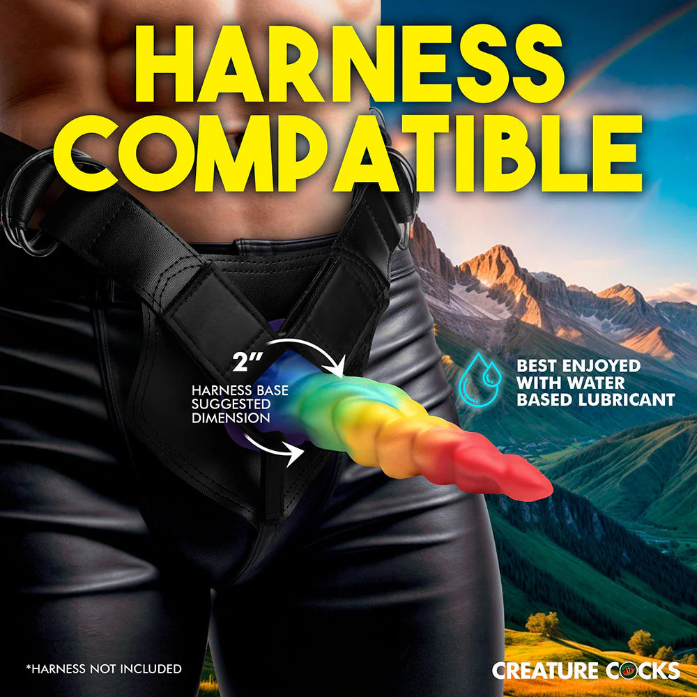 Creature Cocks Rainbow Horn Silicone Dildo CREATURE COCKS