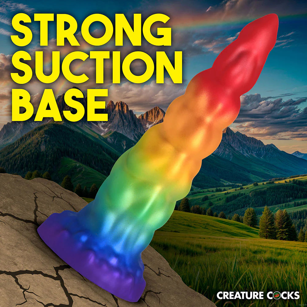 Creature Cocks Rainbow Horn Silicone Dildo CREATURE COCKS