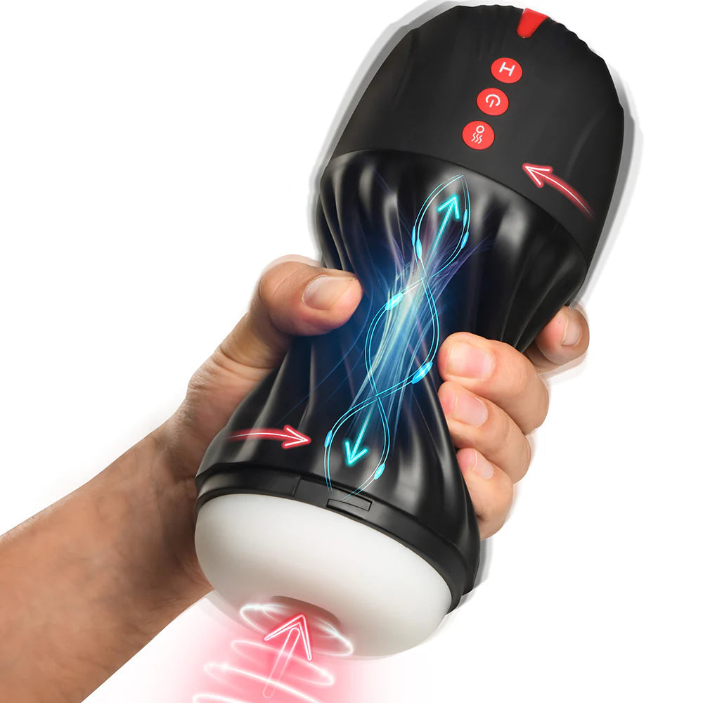 JOCK Sucking &amp; Vibrating Masturbator CURVE TOYS