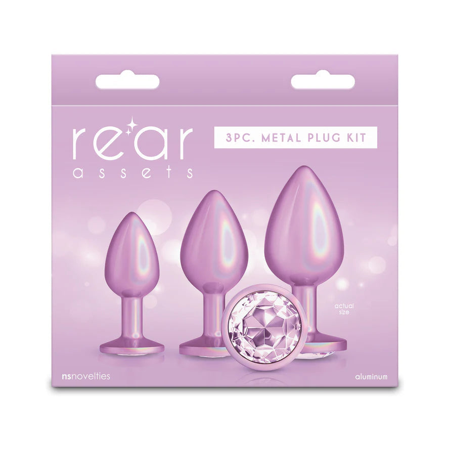 Rear Assets 3-Piece Metal Plug Kit NS NOVELTIES