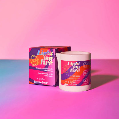 Love to Love – Light My Fire Sensual Massage Candle LOVELY PLANET USA