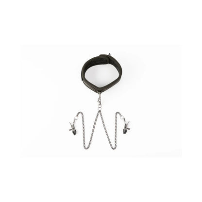 SEI MIO Twin Tweaks Velvet Collar with Nipple Clamps CREATIVE CONCEPTIONS