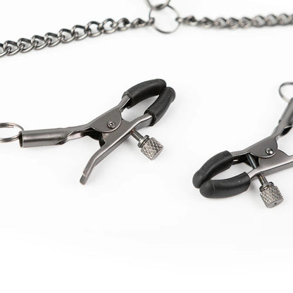 SEI MIO Twin Tweaks Velvet Collar with Nipple Clamps CREATIVE CONCEPTIONS