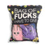 Bag of Fucks I Have to Give Plushy Pillow with 5 Fingers LITTLE GENIE