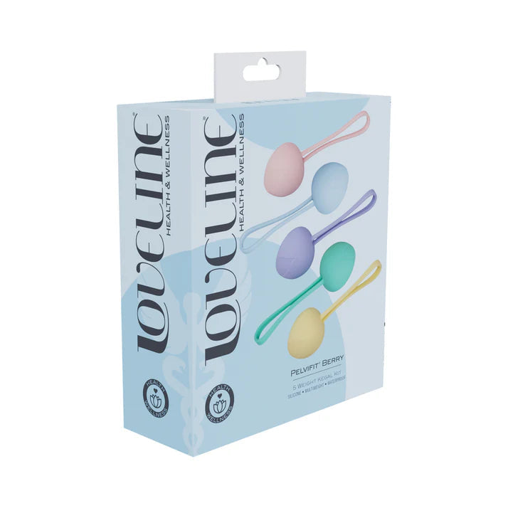 LoveLine PelviFit – Berry Kegel Kit (Multiweight, Waterproof) SHOTS