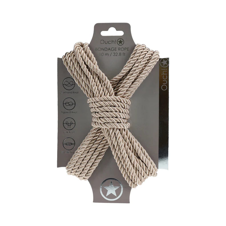 Ouch! Bondage Rope 10 m Nylon Gold OUCH!