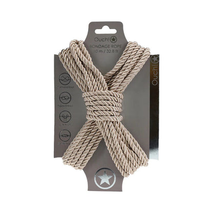 Ouch! Bondage Rope 10 m Nylon Gold OUCH!