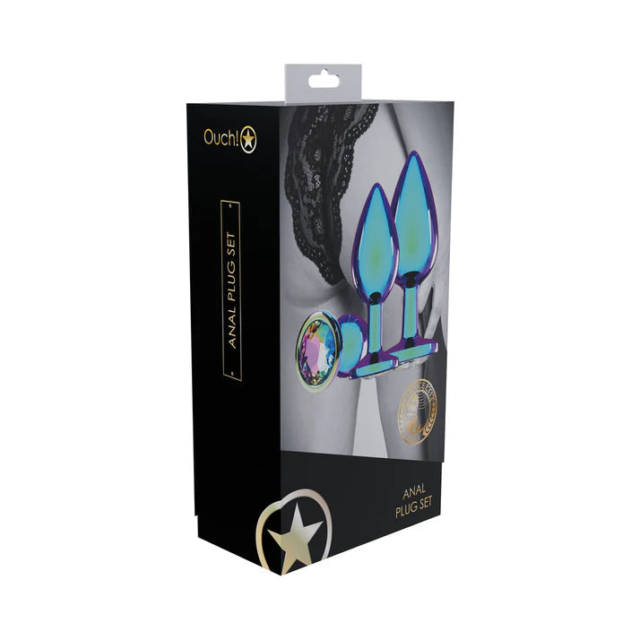 Ouch! International Venice Collection Metal Anal Plug Set OUCH!