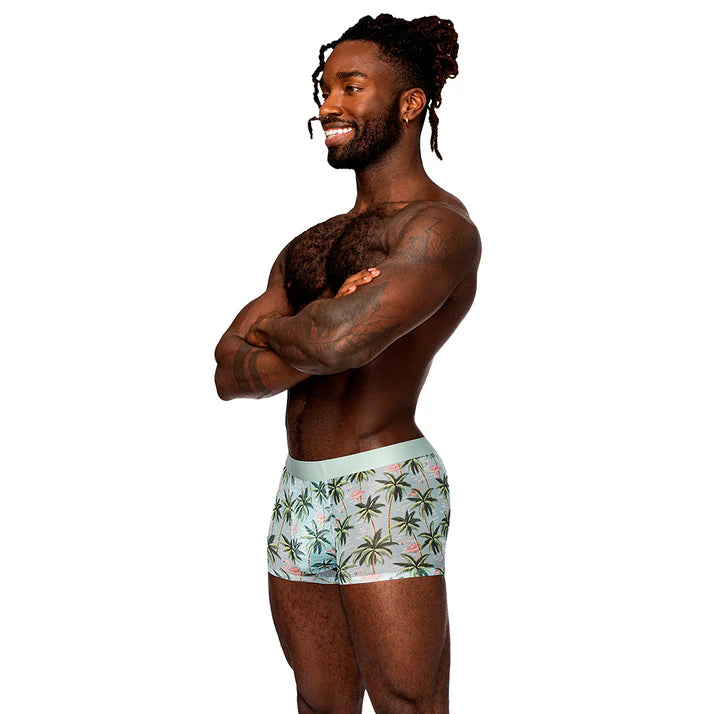 Sheer Prints - Seamless Sheer Short Flamingo MALE POWER