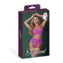 Magic Silk Butterfly Fantasies Bra, Garter & Thong Set Neon Purple EXPOSED