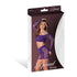 Magic Silk Seamless Crop Top & Short Set Purple O/S EXPOSED