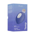 We-Vibe Temp Lavender Blue temperature control vibrator showcasing its sleek design and ergonomic shape for ultimate pleasure.