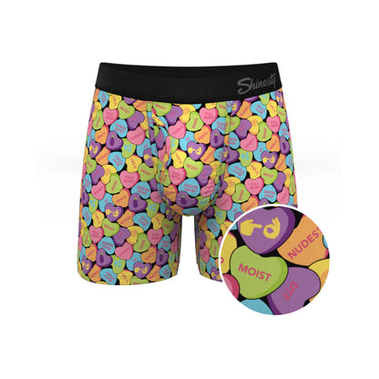 Shinesty The Candy Crush Candy Hearts Ball Hammock Pouch Underwear with Fly