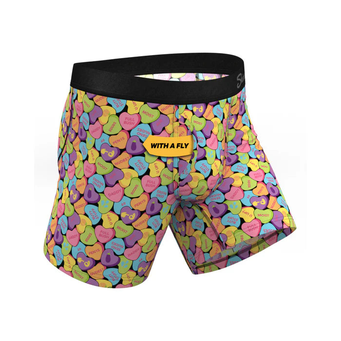 Shinesty The Candy Crush Candy Hearts Ball Hammock Pouch Underwear with Fly