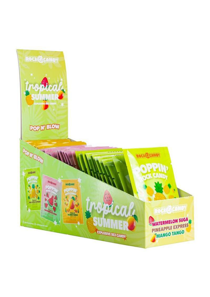 Popping Rock Tropical Summer 36 Pk Display