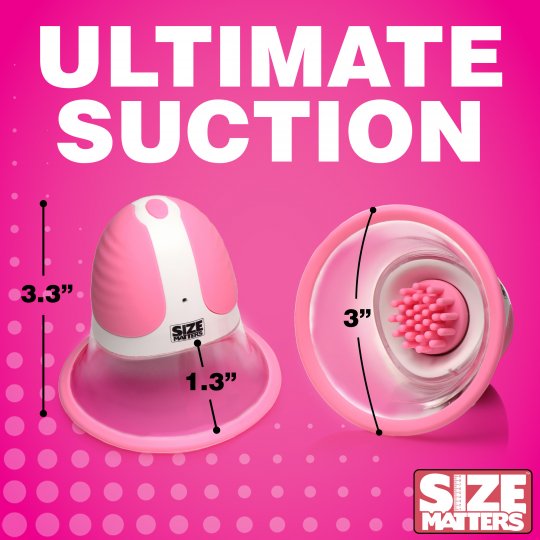 Size Matters 10X Rotating Silicone Nipple Suckers with 4 Attachments