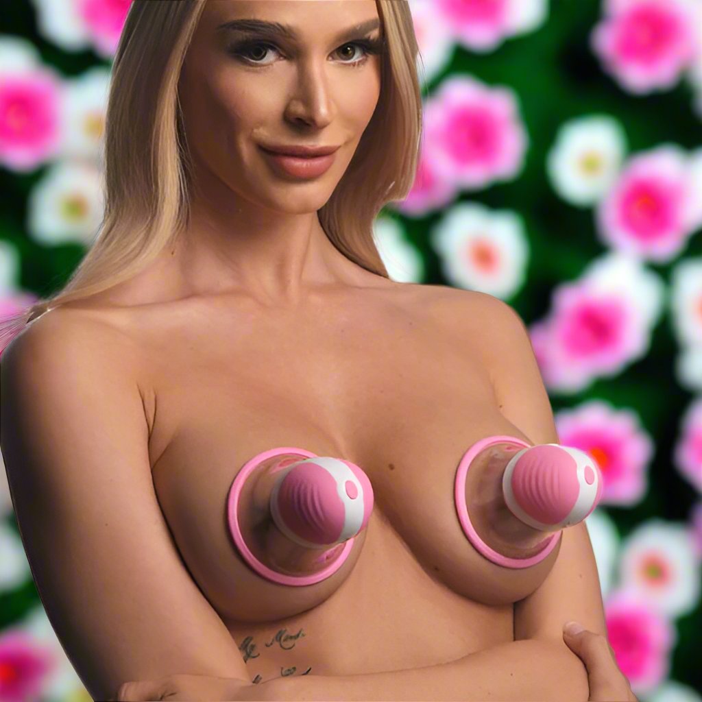 Size Matters 10X Rotating Silicone Nipple Suckers with 4 Attachments