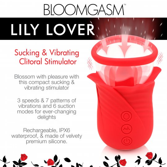 Lily Lover Sucking &amp; Vibrating Clitoral Stimulator XR BRANDS