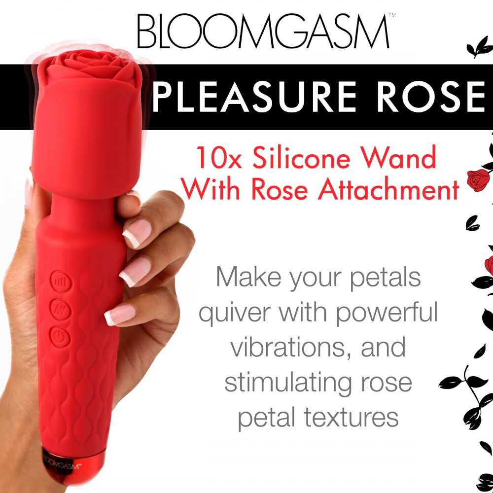 Deluxe Silicone Rose Wand