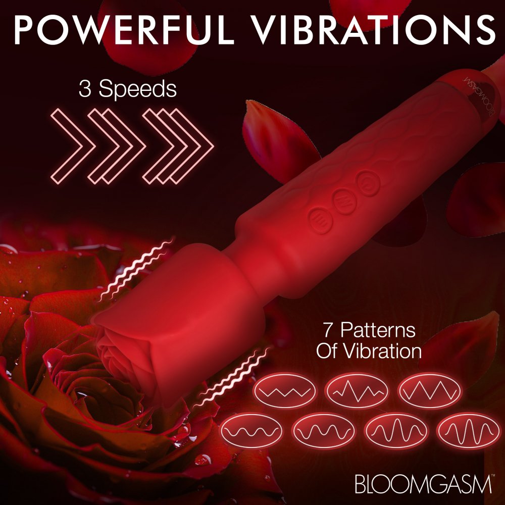 Deluxe Silicone Rose Wand XR BRANDS