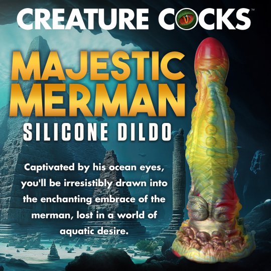 Gode ​​en silicone Majestic Merman