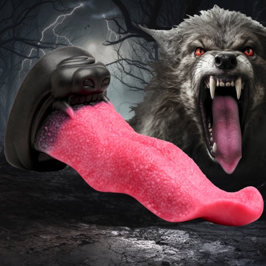 Gode ​​en silicone Wolf's Lick