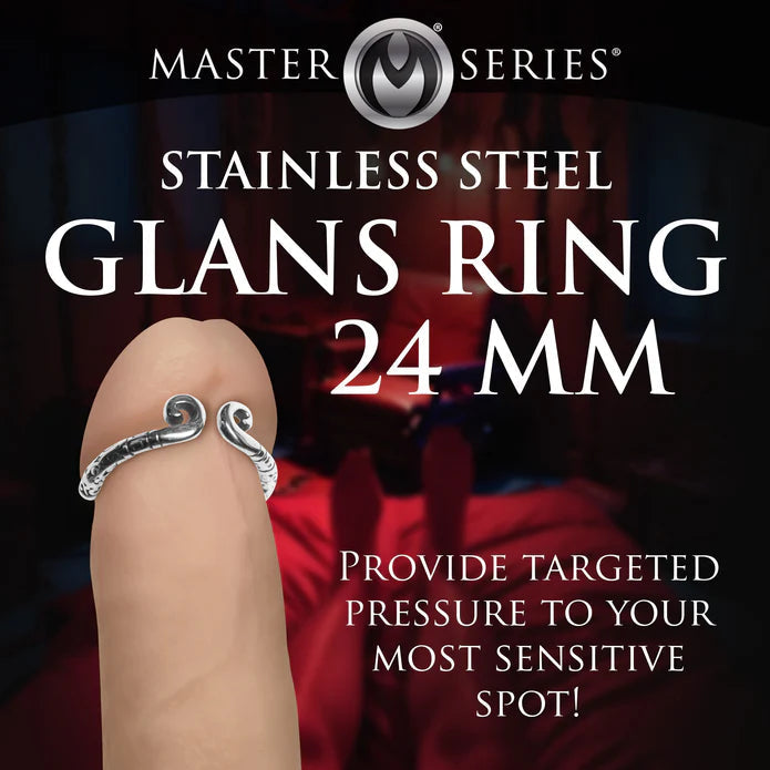 Master Series Kingpin Stainless Steel 24mm Glans Ring XR BRANDS