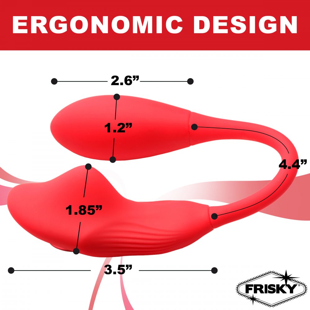 Double Love Connection Silicone Panty Vibe With Remote Control FRISKY