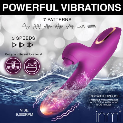 Bumping Bunny Thrusting &amp; Pulsing Silicone Rabbit Vibrator XR BRANDS